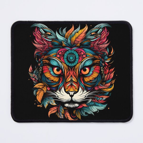 Item preview, Tiger face art, colorful, tiger lovers no.3 designed and sold by KAMESUN.