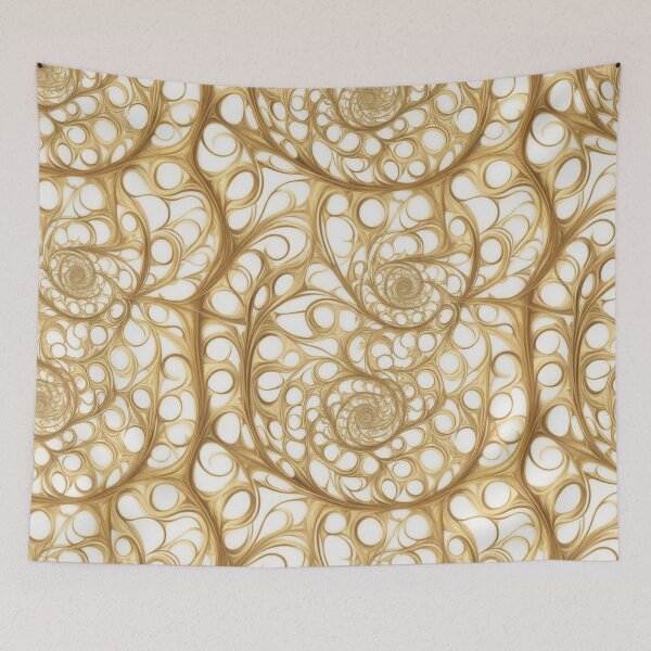 Item preview, Golden Fibonacci spiral pattern designed and sold by CoolPixels.