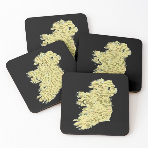 Item preview, Ireland Surnames Map Irish Family Names designed and sold by OliDesigns.