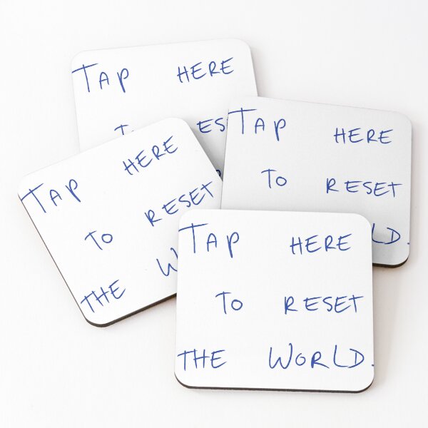 Item preview, Tap Once To Reset The World. designed and sold by DreamersSoul.