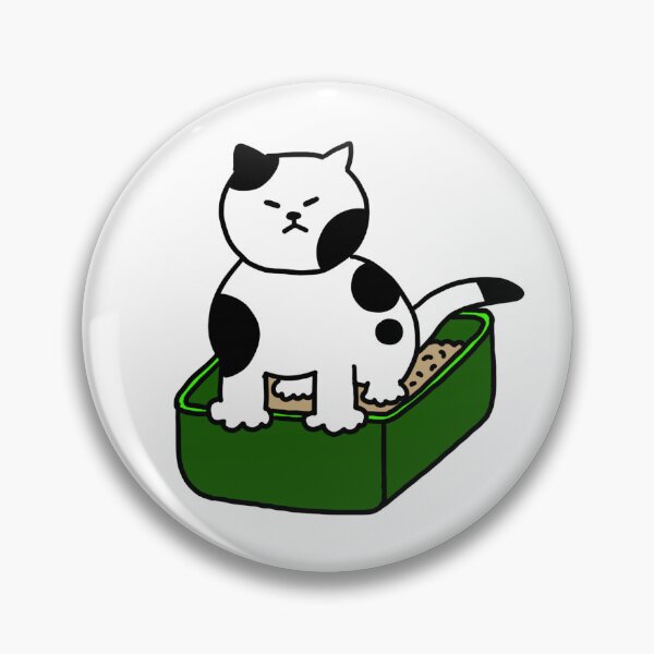 Item preview, a Cat in the litter box designed and sold by superbaechoo.