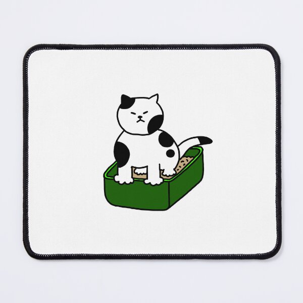 Item preview, a Cat in the litter box designed and sold by superbaechoo.