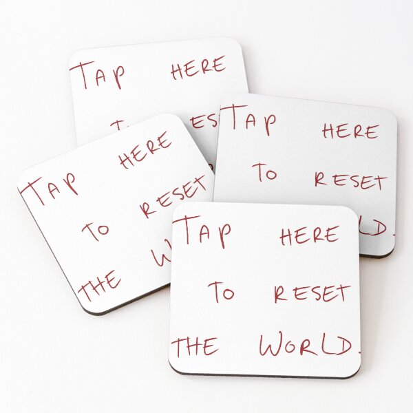 Item preview, Tap Once To Reset The World. designed and sold by DreamersSoul.