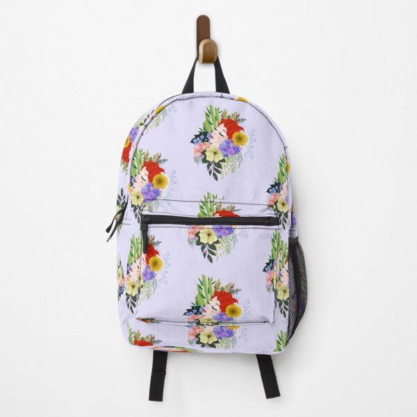 Item preview, Red head floral art bloom in lavender designed and sold by UgaMaru.