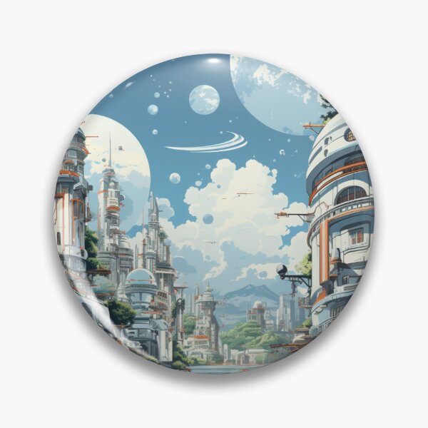 Item preview, Futuristic City designed and sold by StickerBlastUS.