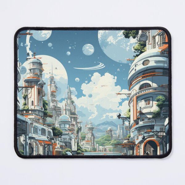 Item preview, Futuristic City designed and sold by StickerBlastUS.