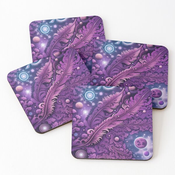 Item preview, Other Worldly Designs- nebulas, stars, galaxies, planets with feathers  designed and sold by BirdsnStuff.