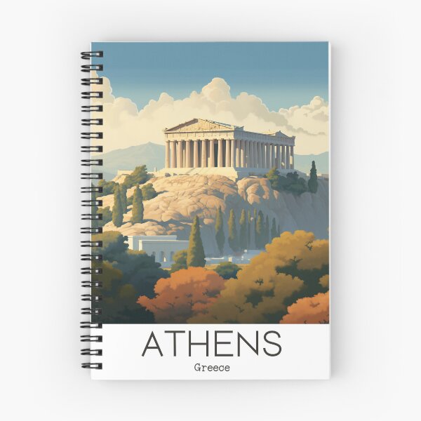 Item preview, A Vintage Travel Illustration of Athens - Greece designed and sold by GoodOldVintage.