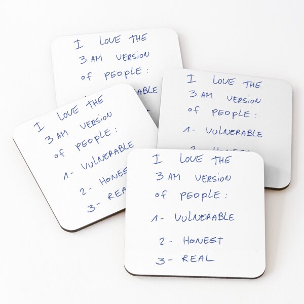 Item preview, I Love The 3 Am Version Of People: 1 -Vulnerable 2 -Honest 3 -Real designed and sold by DreamersSoul.