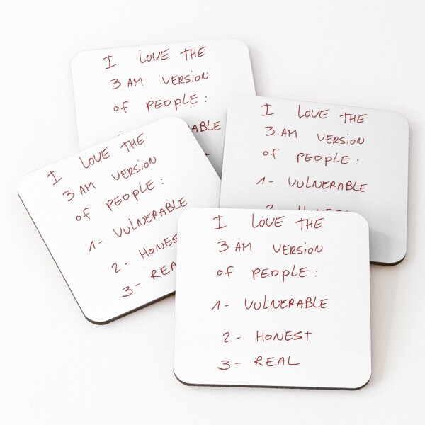 Item preview, I Love The 3 Am Version Of People: 1 -Vulnerable 2 -Honest 3 -Real designed and sold by DreamersSoul.