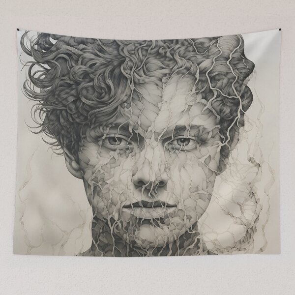 Item preview, Abstract Line Drawing of a Man designed and sold by dcrc.