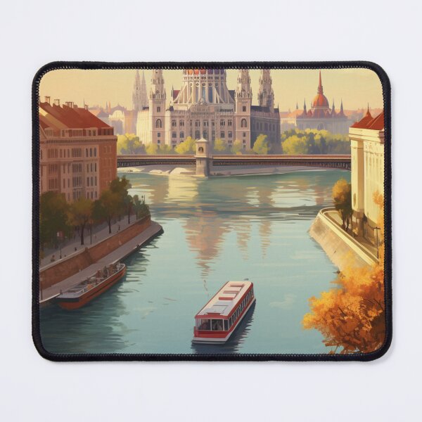 Item preview, A Vintage Travel Illustration of Budapest - Hungary designed and sold by GoodOldVintage.