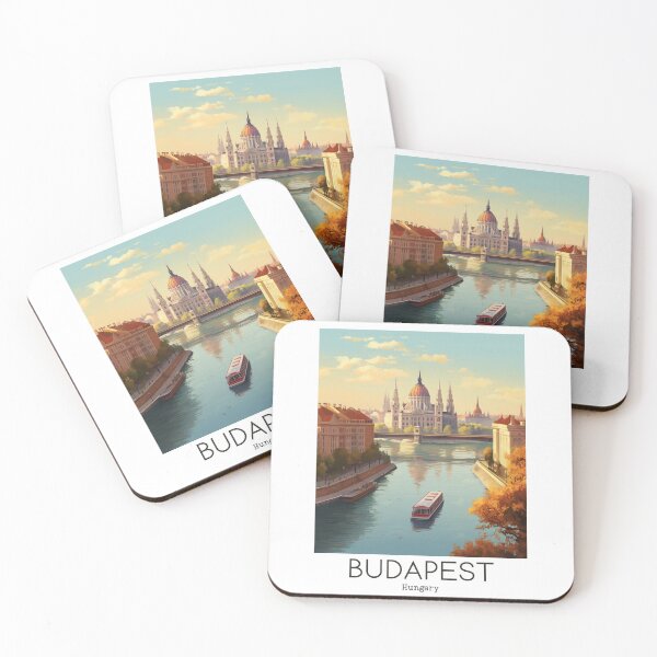 Item preview, A Vintage Travel Illustration of Budapest - Hungary designed and sold by GoodOldVintage.