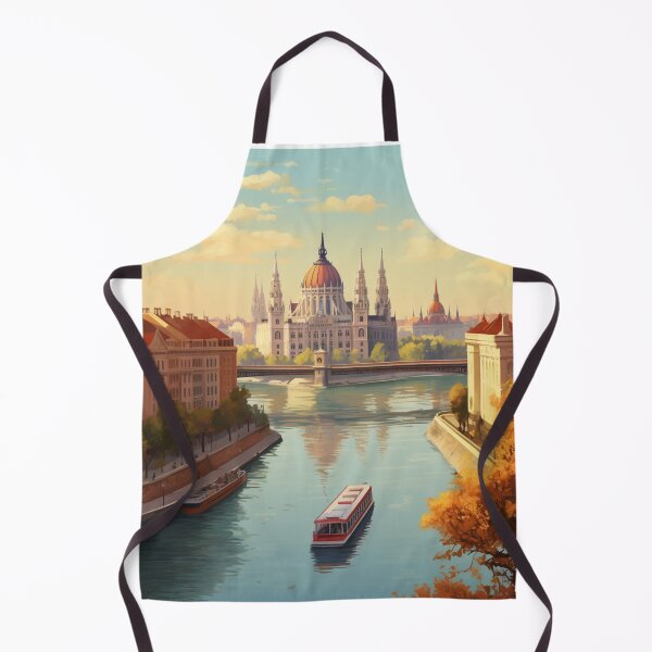 Item preview, A Vintage Travel Illustration of Budapest - Hungary designed and sold by GoodOldVintage.