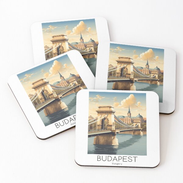 Item preview, A Vintage Travel Illustration of Budapest - Hungary designed and sold by GoodOldVintage.