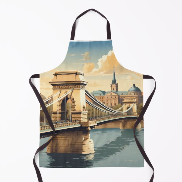 Item preview, A Vintage Travel Illustration of Budapest - Hungary designed and sold by GoodOldVintage.