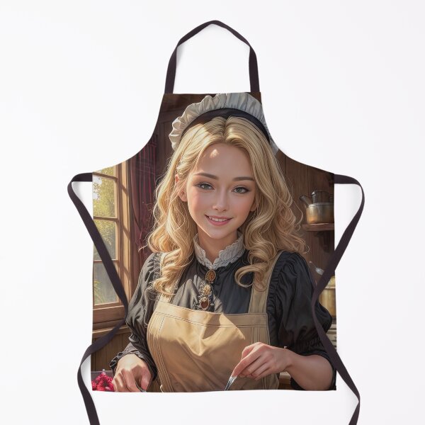 Item preview, Too beautiful blond girl in pastry apron Victorian atmosphere designed and sold by zotilus.