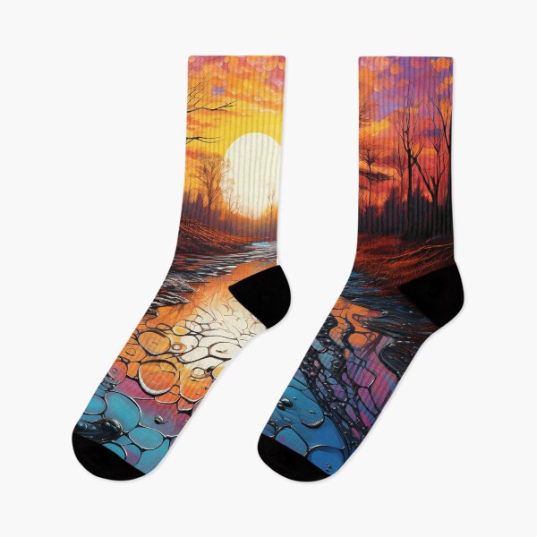 Item preview, River at sunset 3 designed and sold by Red Witch Art.