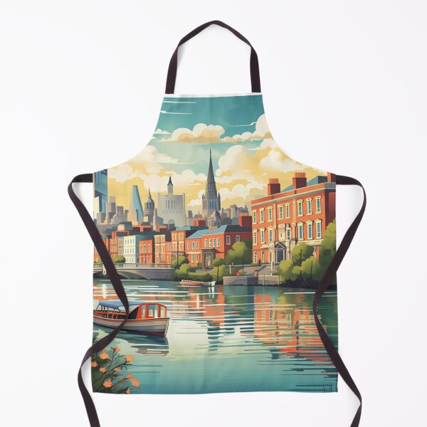 Item preview, A Vintage Travel Illustration of Dublin - Ireland designed and sold by GoodOldVintage.