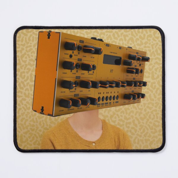Item preview, Synth-head lady in yellow and orange designed and sold by trianglecore.