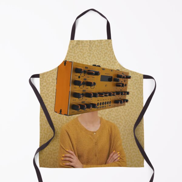 Item preview, Synth-head lady in yellow and orange designed and sold by trianglecore.
