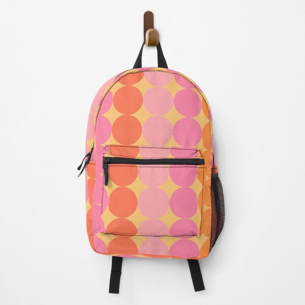 Item preview, Dotty Stripes Mod Dot Retro Modern Pattern Pink Orange Yellow designed and sold by kierkegaard.