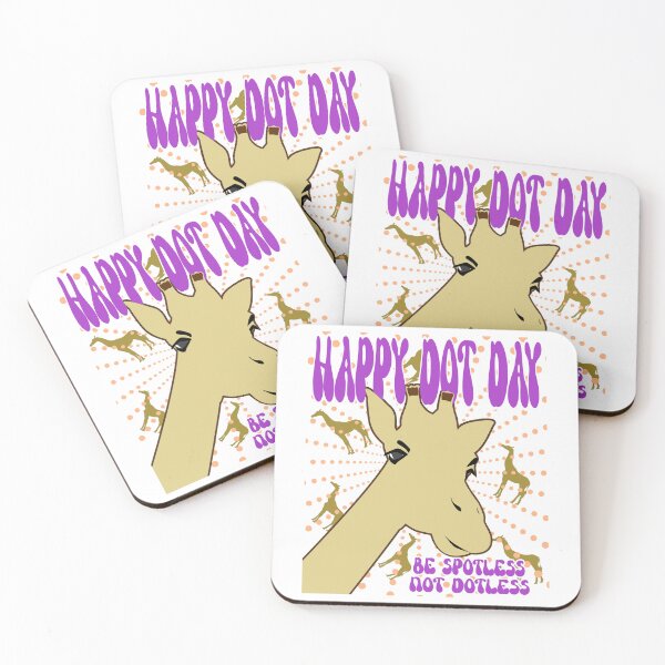 Item preview,  Happy Dot Day Spotless Giraffe designed and sold by Redmanrooster.