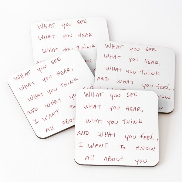 Item preview, What You See, What You Hear, What You Think And What You Feel, I Want To Know All About You designed and sold by DreamersSoul.