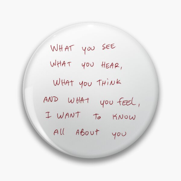 Item preview, What You See, What You Hear, What You Think And What You Feel, I Want To Know All About You designed and sold by DreamersSoul.