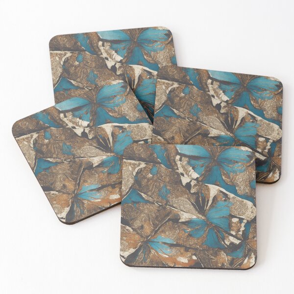 Item preview, Tribal mudcloth pattern, abstract butterfly wings designed and sold by CoolPixels.