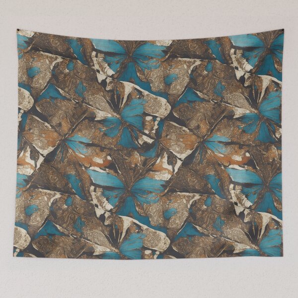 Item preview, Tribal mudcloth pattern, abstract butterfly wings designed and sold by CoolPixels.
