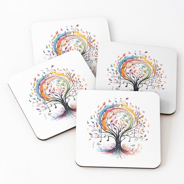 Item preview, art music tree and birds style minimalist simple style no.3 designed and sold by KAMESUN.