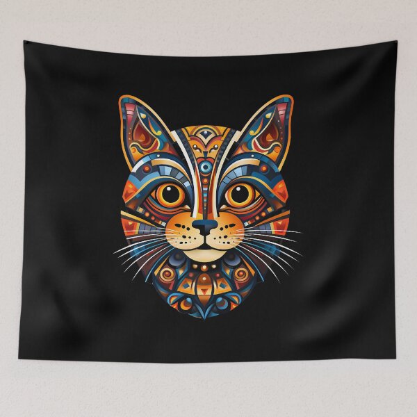 Item preview, Outsider Art Cat: Expressive and Unique Feline designed and sold by hamishby.