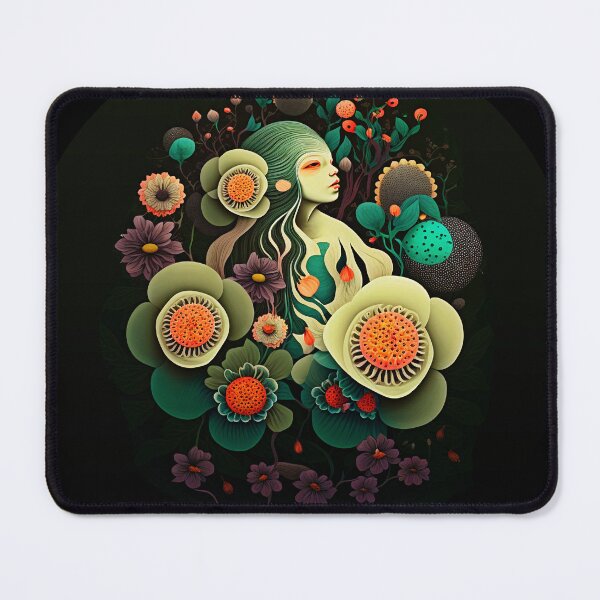 Item preview, cool flower power woman beautiful designed and sold by badbug.