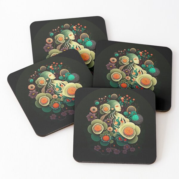 Item preview, cool flower power woman beautiful designed and sold by badbug.