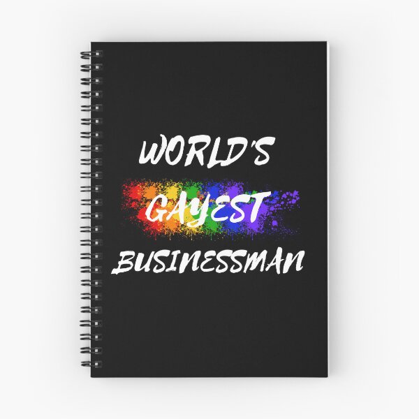 Item preview, World's Gayest Businessman Queer Humor With Rainbow Colors For Proud Gay Businessmen  In Black designed and sold by LuckyKermit.
