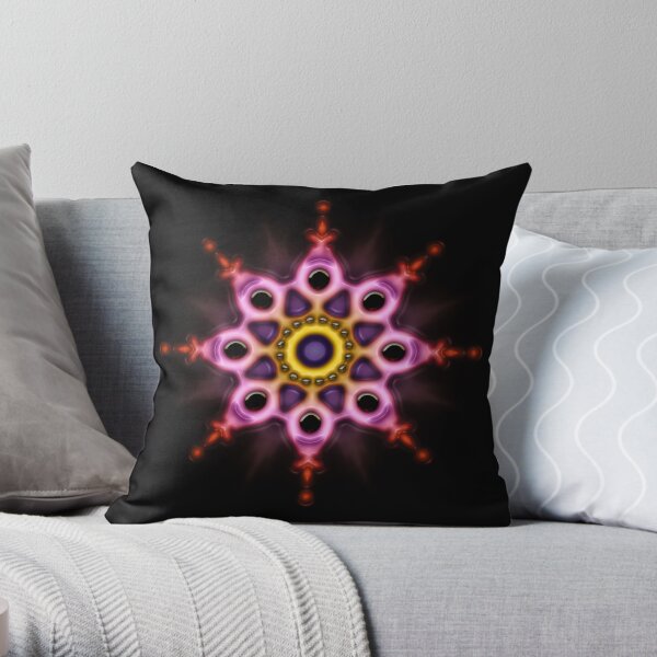 Star Mandala v1 Throw Pillow