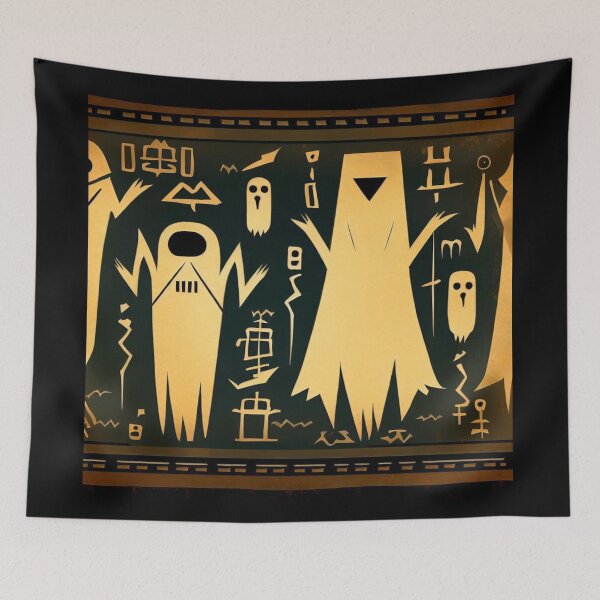 Item preview, Fantasy Egyptian Ghosts Halloween 3 designed and sold by CrankyOldDude.