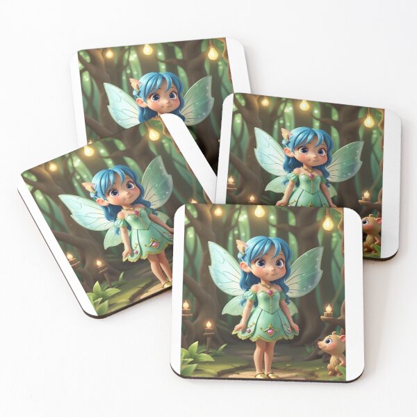 Item preview, Cute Fairy In Magical Forest designed and sold by raheel27.