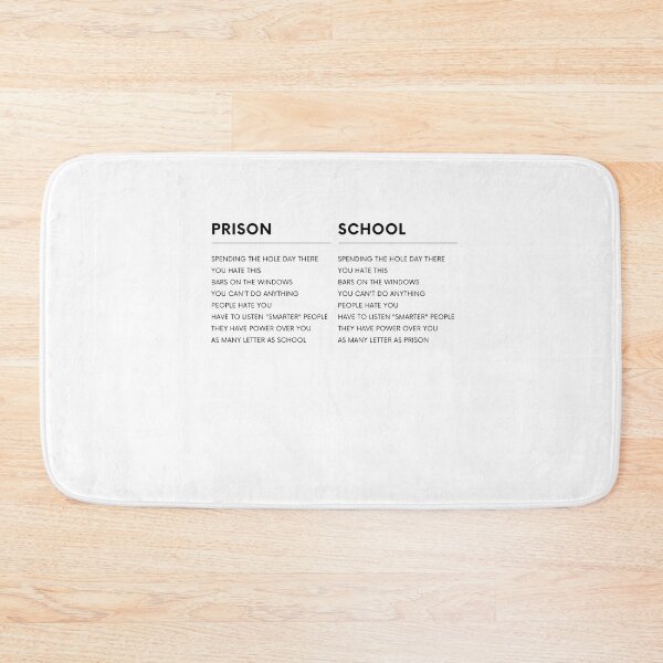 Item preview, School is Like a Prison designed and sold by Lab4YourStyle.