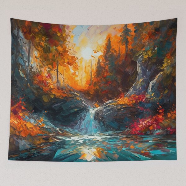 Item preview, River at sunset 5 designed and sold by Red Witch Art.