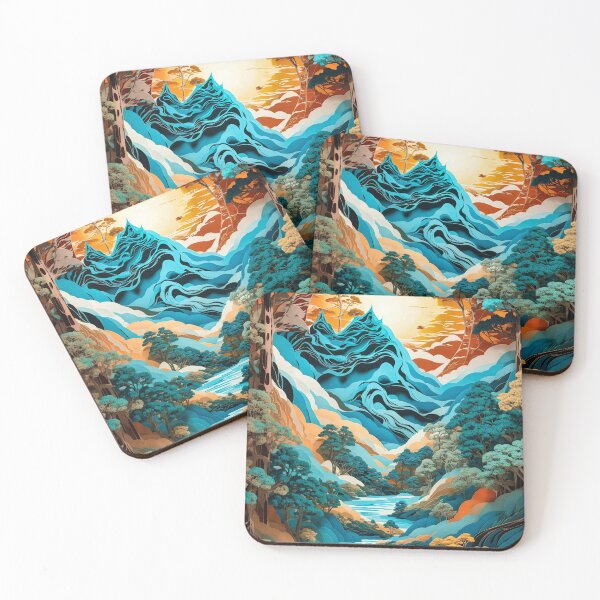 Item preview, Blue Mountain Flow designed and sold by Glenburn Graphics.