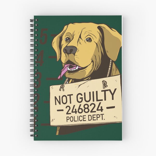 Item preview, DOG MUGSHOT ,not guilty, designed and sold by NourishingShop.