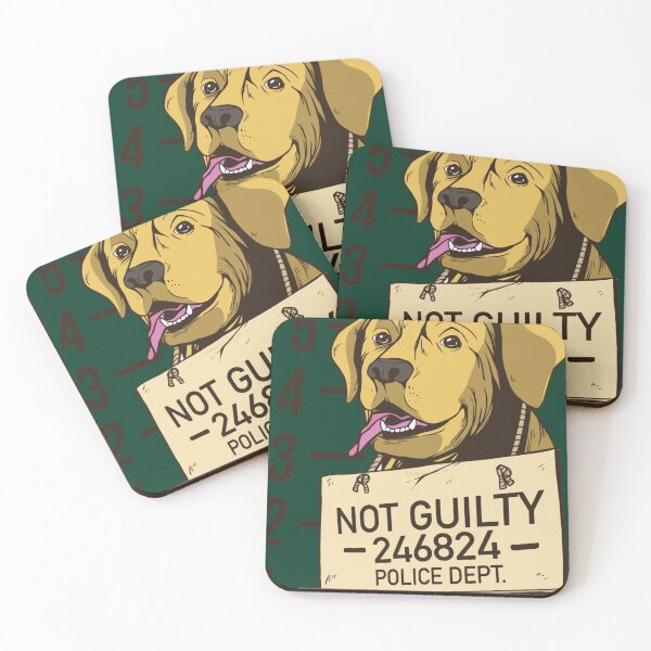 Item preview, DOG MUGSHOT ,not guilty, designed and sold by NourishingShop.