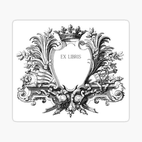 Item preview, Crown Frame Ex Libris  designed and sold by Roaming  the Greenwood.