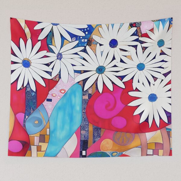 Item preview, White Flowers with Patterns  designed and sold by Dana Roper.