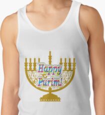 Purim, Jews, King Ahasuerus, Queen Vashti, Jewish girl, Esther, antisemitic Haman, Mordechai, feast Tank Top