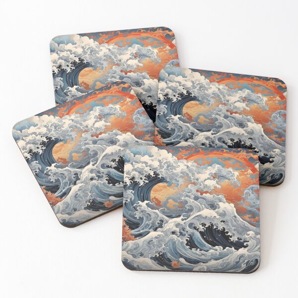 Item preview, Waves no.5 designed and sold by Glenburn Graphics.