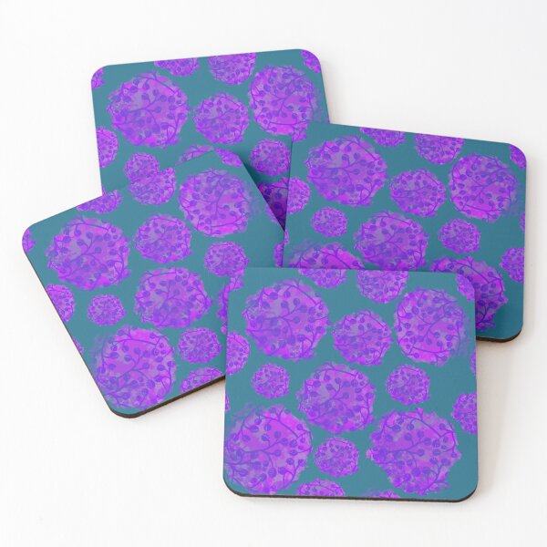 Item preview, Purple floral blobs designed and sold by ookaiyah.