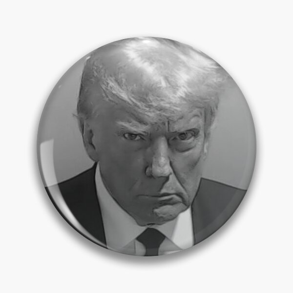Item preview, Donald Trump Mugshot Black and White designed and sold by hungrypotatoe.